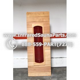 WOOD BENCHS + HEATERS - HEMLOCK WOOD BENCH + HEATER + RED COVER ( 44.3" x 15.6" ) 1