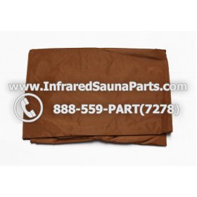RAIN COVERS - RAIN COVER FOR 3 PERSON INFRARED SAUNA IN BROWN FINISH 1
