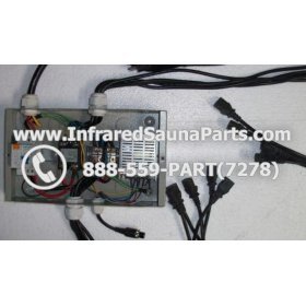 COMPLETE CONTROL POWER BOX 110V / 120V - COMPLETE CONTROL POWER BOX 110V / 120V FED INTL. INFRARED SAUNA WITH 8 FEMALE PLUGS 2
