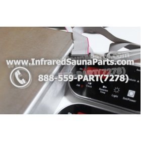 COMPLETE CONTROL POWER BOX WITH CONTROL PANEL - COMPLETE CONTROL POWER BOX O-SAUNA INFRARED SAUNA WITH TWO BLACK CONTROL PANEL 3