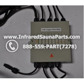 COMPLETE CONTROL POWER BOX 110V / 120V - COMPLETE CONTROL POWER BOX 110V / 120V BAMXSAUNA INFRARED SAUNA WITH 8 HEATER PLUGS v2 1