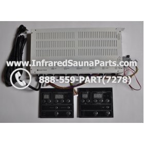COMPLETE CONTROL POWER BOX WITH CONTROL PANEL - COMPLETE CONTROL POWER BOX HOTWIND  INFRARED SAUNA STYLE 4 WITH TWO CONTROL PANELS 1