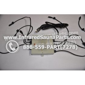 COMPLETE CONTROL POWER BOX 110V / 120V - COMPLETE CONTROL POWER BOX 110V / 120V DELUXE INFRARED SAUNA WITH 8 HEATER PLUGS v1 8