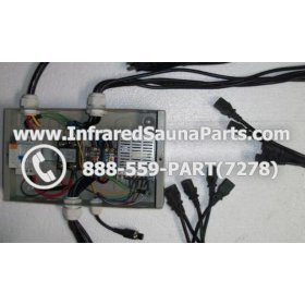 COMPLETE CONTROL POWER BOX 110V / 120V - COMPLETE CONTROL POWER BOX 110V / 120V BAMXSAUNA INFRARED SAUNA WITH 8 FEMALE PLUGS 4