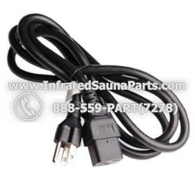 POWER CORD - POWER CORD 3ft NEMA 5-15P USA 3 PIN PLUG TO C19 SJT  PLUG STYLE 8 1