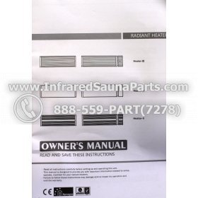 J INFRARED HEATERS 220V / 240V - J RADIANT INFRARED SAUNA CERAMIC HEATER JH-NR18-15B 1800 WATTS 220V /240V 3