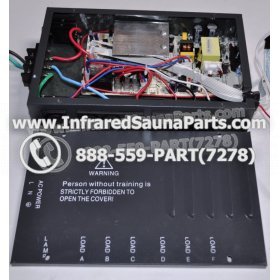 COMPLETE CONTROL POWER BOX 220V / 240V - COMPLETE CONTROL POWER BOX 220V / 240V WITH 7 CIRCUIT BOARD PINS  6 FEMALE PLUGS SAUNA KING INFRARED SAUNA 33