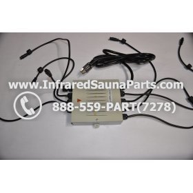 COMPLETE CONTROL POWER BOX 220V / 240V - COMPLETE CONTROL POWER BOX 220V / 240V SUNTECH INFRARED SAUNA WITH 8 HEATER PLUGS v2 1