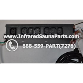 COMPLETE CONTROL POWER BOX 220V / 240V - COMPLETE CONTROL POWER BOX 220V / 240V SAUNAGEN INFRARED SAUNA  110V  120V WITH 7 CIRCUIT BOARD PINS  6 FEMALE PLUGS 8