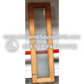 WOOD SAUNA WALLS - HEMLOCK WOOD SAUNA PANEL WITH GLASS ( 72" x 20.8" ) 4