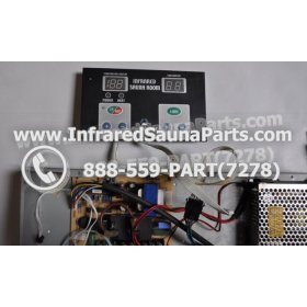 COMPLETE CONTROL POWER BOX WITH CONTROL PANEL - COMPLETE CONTROL POWER BOX WASAUNA INFRARED SAUNA STYLE 2 WITH ONE CONTROL PANEL 14