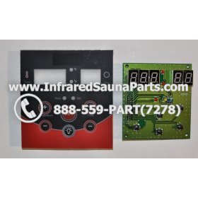 CIRCUIT BOARDS WITH  FACE PLATES - CIRCUIT BOARD WITH FACE PLATE WATERSTAR INFRARED SAUNA  06S064 2