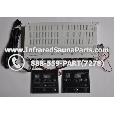 COMPLETE CONTROL POWER BOX WITH CONTROL PANEL - COMPLETE CONTROL POWER BOX HEALTHLAND  INFRARED SAUNA STYLE 4 WITH TWO CONTROL PANELS 1