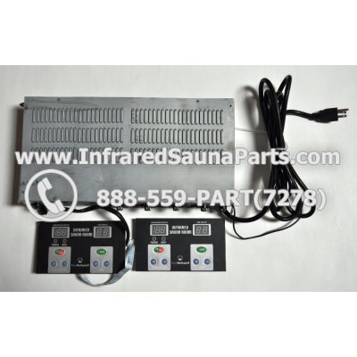 COMPLETE CONTROL POWER BOX WITH CONTROL PANEL - COMPLETE CONTROL POWER BOX HEALTHLAND INFRARED SAUNA STYLE 2 WITH TWO CONTROL PANELS 1