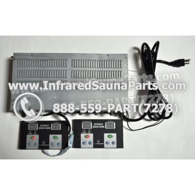 COMPLETE CONTROL POWER BOX WITH CONTROL PANEL - COMPLETE CONTROL POWER BOX WATERSTAR INFRARED SAUNA STYLE 2 WITH TWO CONTROL PANELS 1