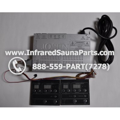 COMPLETE CONTROL POWER BOX WITH CONTROL PANEL - COMPLETE CONTROL POWER BOX MASTERSAUNA INFRARED SAUNA STYLE 3 WITH TWO CONTROL PANELS 1